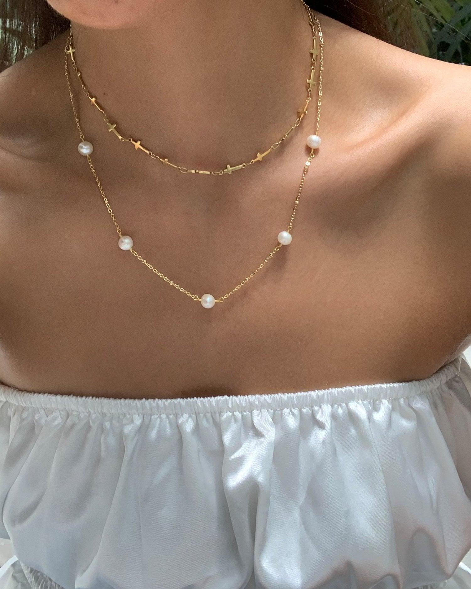 Yumi Freshwater Pearl Necklace - En Route Jewelry