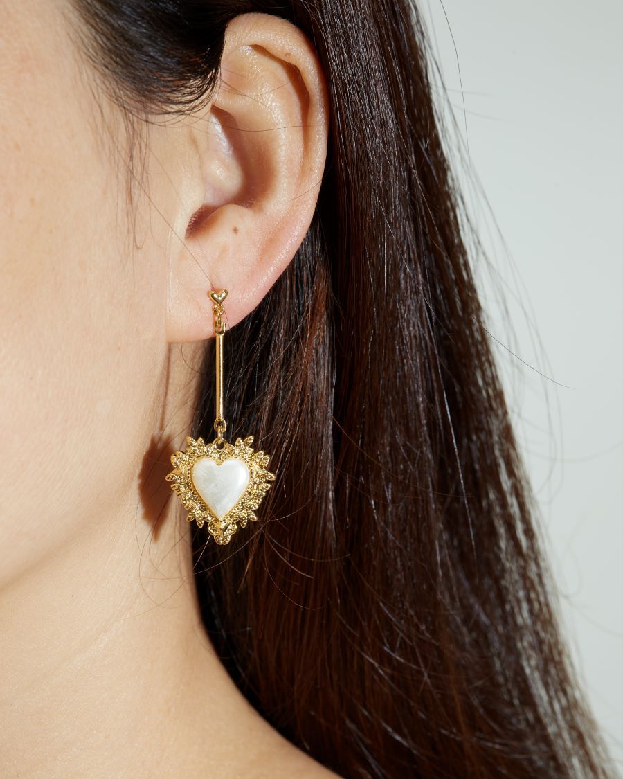 Baroque Heart Earrings