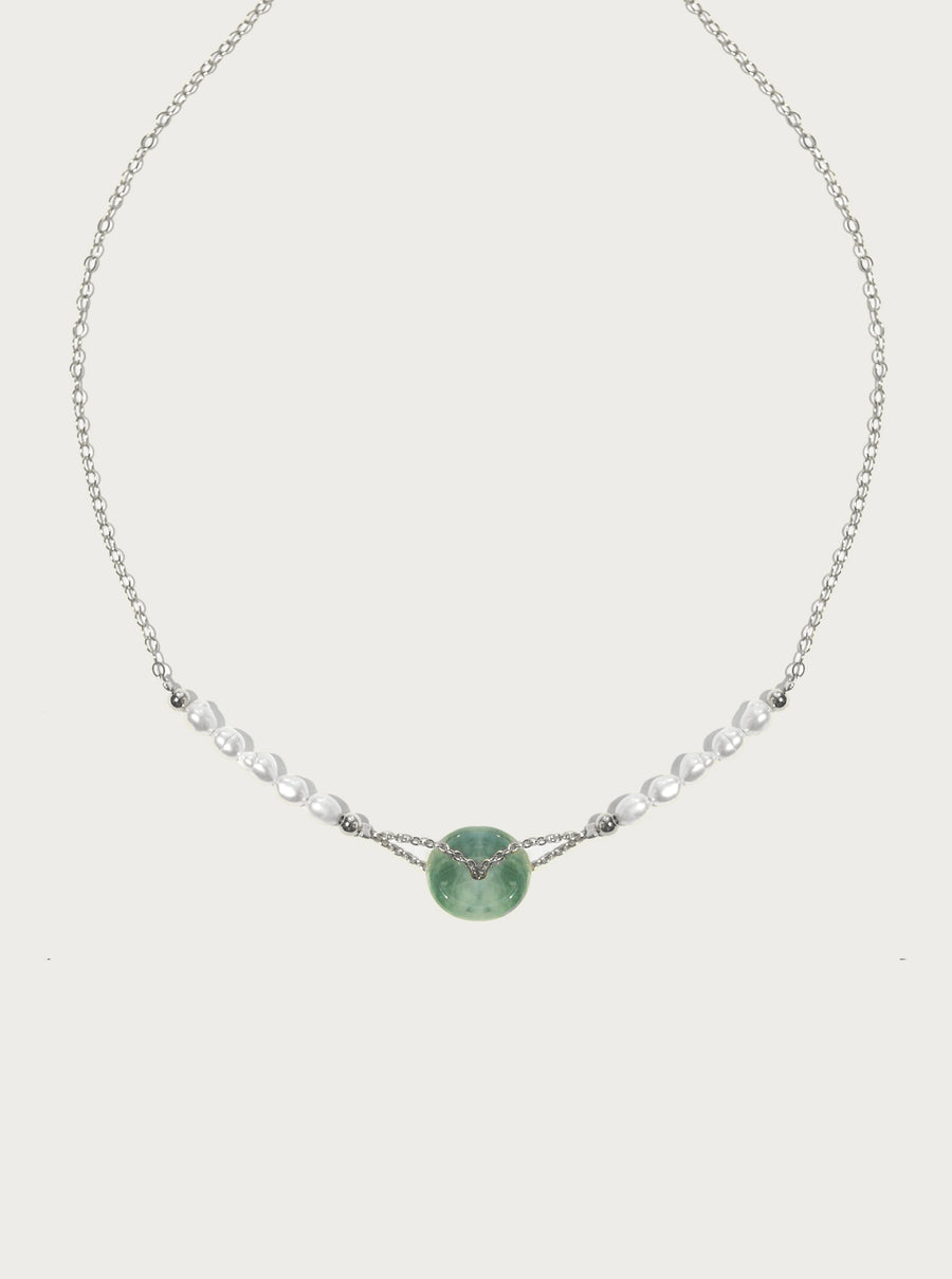 Genuine Emerald Necklace for Her in Silver - Black Friday Jewelry Deals