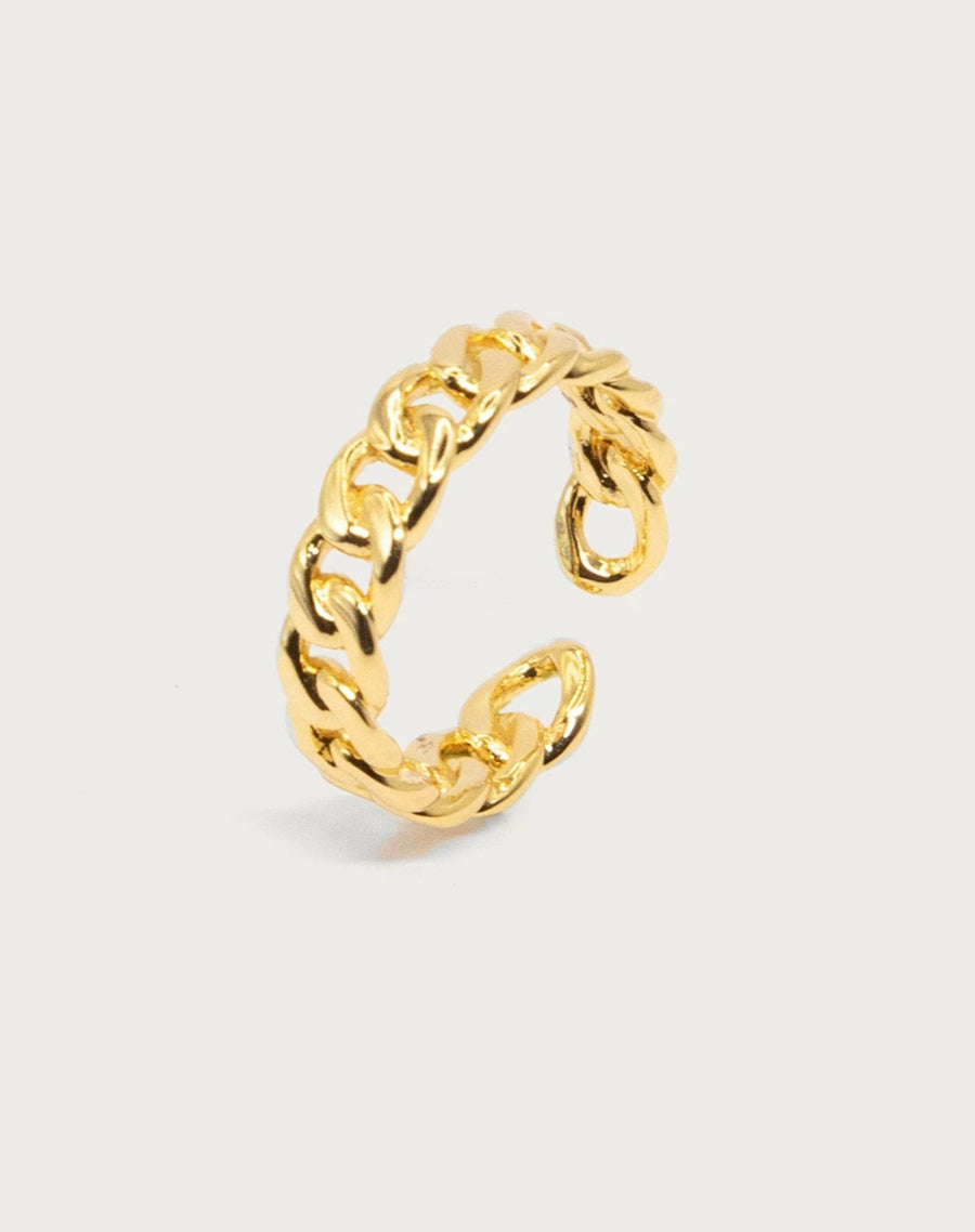 Gold Curb link Ring