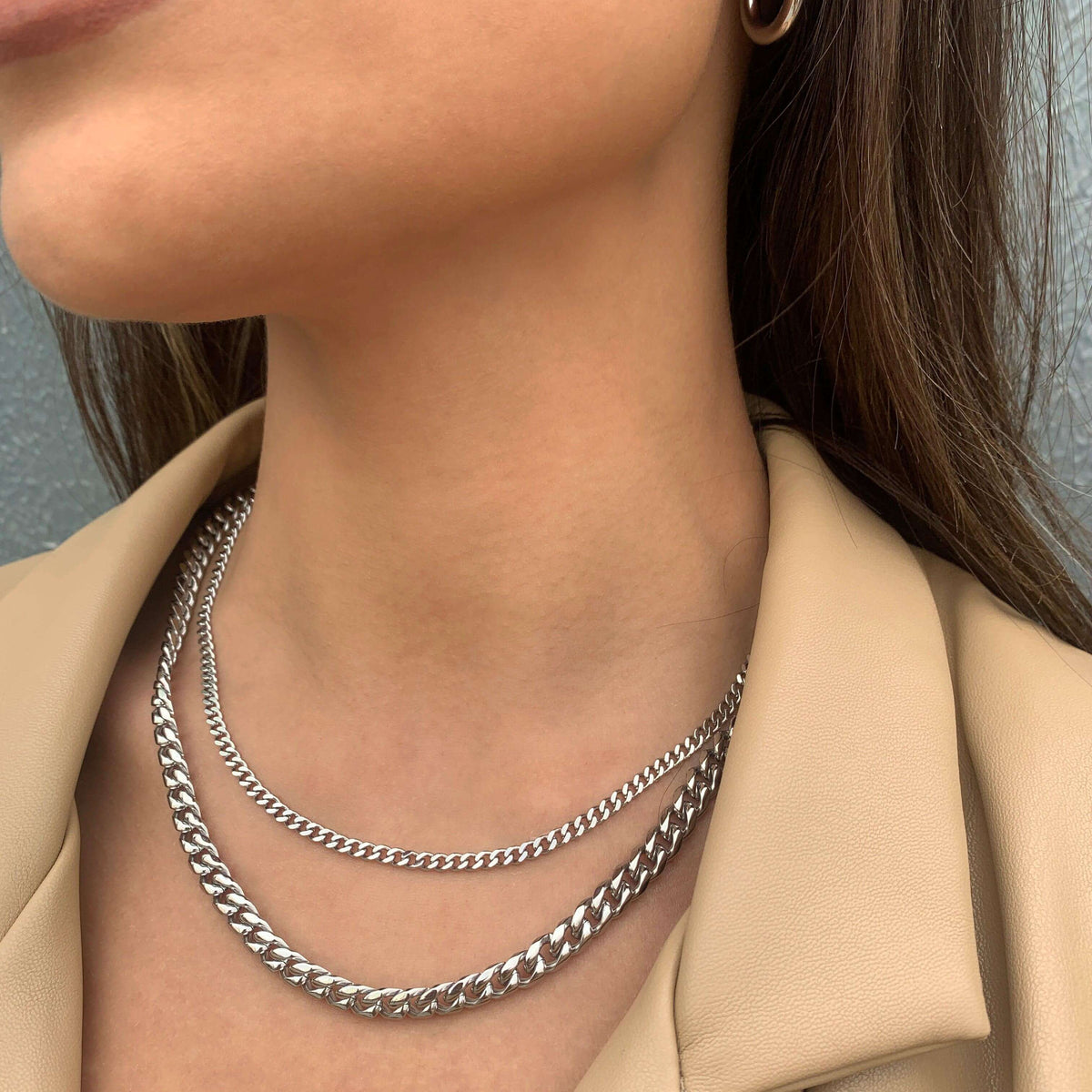 Cuban Chain Necklace | Waterproof & Tarnish-Free Everyday Essentials ...