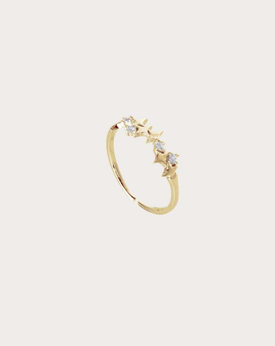Gold Twinkle Star Ring