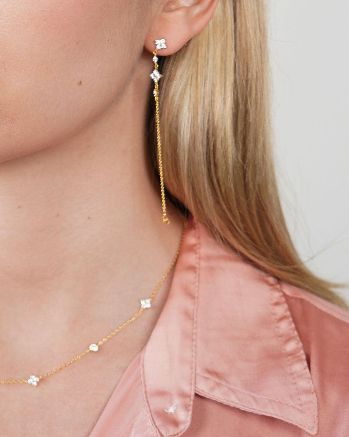 Lucky Clover Necklace in Gold